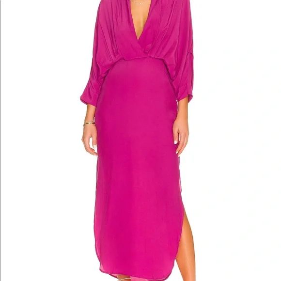 S/W/F Dresses | S/W/F Plunge Dress in Mamacita (M) | Color: Pink | Size: M | Cmatlack's Closet